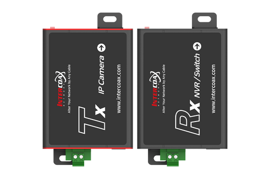 Professional Single Port IP & PoE over 2-Wire Set (600m/2000ft end-to-end converters)