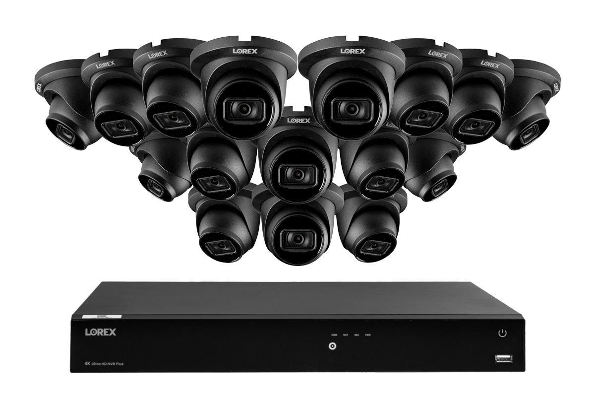 Lorex Fusion Series 4K 16 Camera Capable (Wired or Fusion Wi-Fi) 6TB Wired NVR System with A14 IP Dome Cameras
