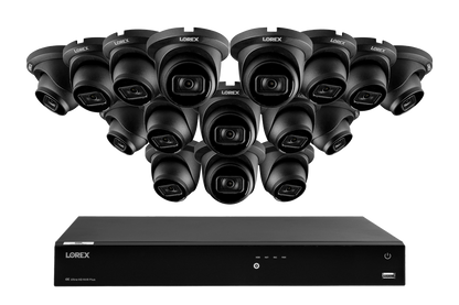 Lorex Fusion Series 4K 16 Camera Capable (Wired or Fusion Wi-Fi) 4TB Wired NVR System with A14 IP Dome Cameras