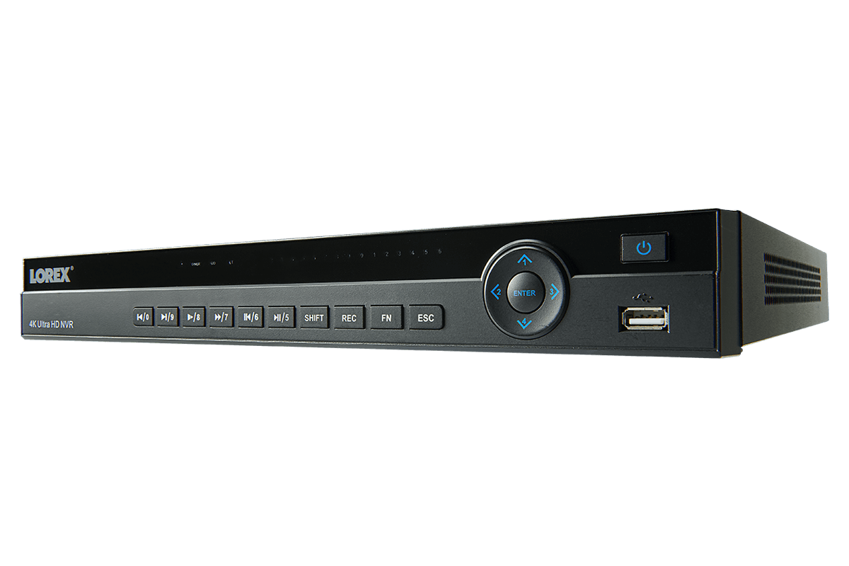 4K Ultra HD 16 Channel Security NVR, 3TB Hard Drive, POE, Records 4K (4 x 1080p) at 30FPS, with Audio Recording