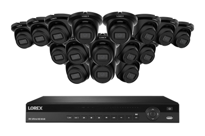 Lorex Elite Series 4K 16 Camera Capable 4TB Wired NVR System with 4MP (2K) A4 IP Turret Cameras