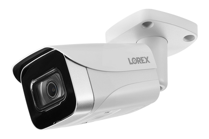 8-Channel NVR Fusion System with Six 4K (8MP) IP Cameras, HD Smart Indoor Wi-Fi Security Camera and Wi-Fi Floodlight Camera