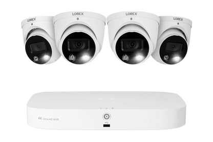 8-channel Fusion NVR System with Smart Deterrence and Mask Detection Security Cameras