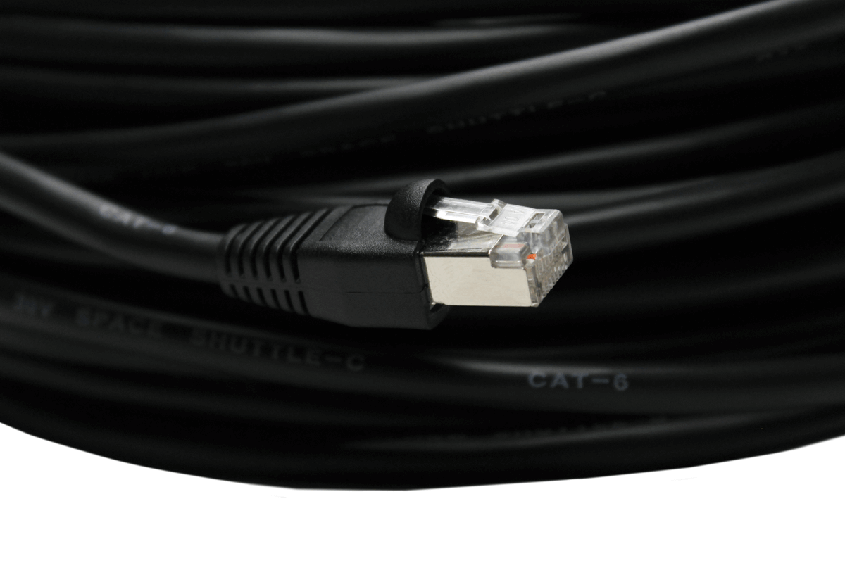 300ft CAT6 Outdoor Extension Cable, Weather Shielded, cUL CMR Riser Rated, UV Treated, Direct Burial Underground - Open Box