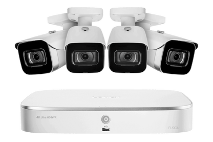 8-Channel Fusion NVR System with 4K (8MP) IP Cameras