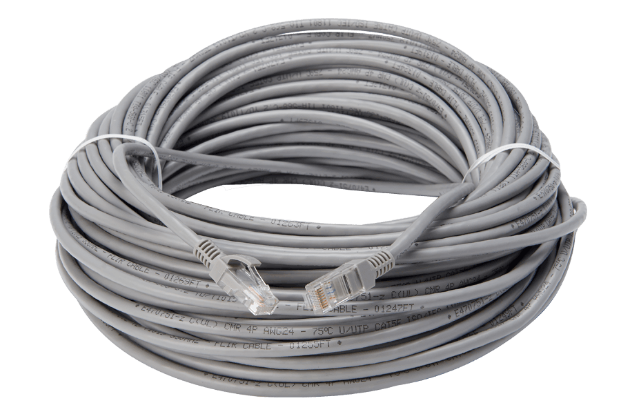 100FT CAT5e Extension Cable, Fire Resistant and In-Wall Rated, CMR type (Riser)