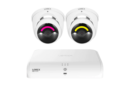 Lorex 4K+ 12MP 16 Camera Capable (8 Wired + 8 Fusion Wi-Fi ) 2TB Wired NVR System with H30 IP Dome Cameras