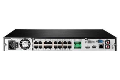 Lorex Fusion Series 4K 16 Camera Capable (Wired or Fusion Wi-Fi) 6TB Wired NVR System with H12 Wired 4K IP Dome Cameras