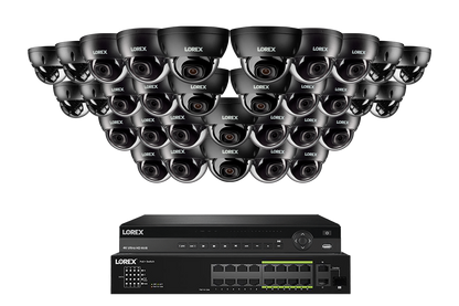 Lorex Elite Series 4K 32 Camera Capable 6TB Wired NVR System with 4MP (2K) A4 IP Dome Cameras