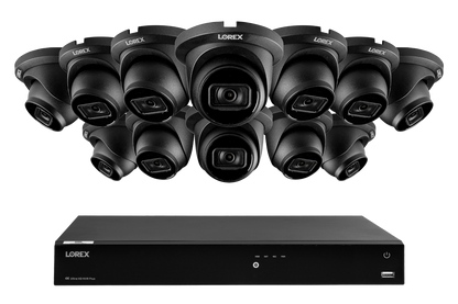 Lorex Fusion Series 4K 16 Camera Capable (Wired or Fusion Wi-Fi) 4TB Wired NVR System with A14 IP Dome Cameras