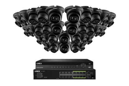 Lorex Elite Series 4K 32 Camera Capable 6TB Wired NVR System with A14 IP Turret Cameras