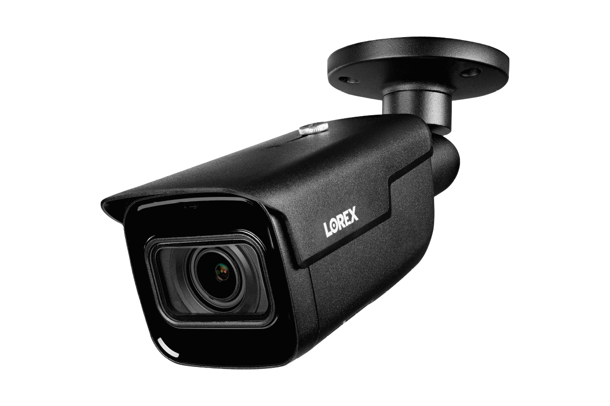 Lorex 4K IP Wired Bullet Security Camera with Motorized Varifocal Lens and Real-Time 30FPS Recording
