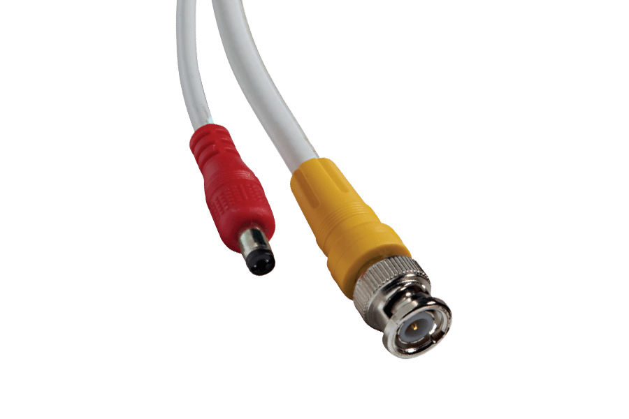 250FT high performance BNC Video/Power Cable & 12V Power Adapter for Lorex security camera systems (4-pack)