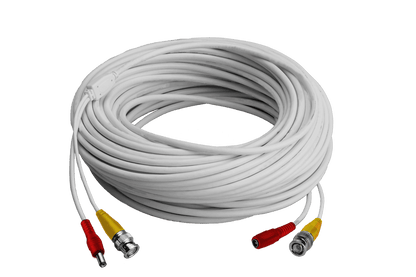250FT high performance BNC Video/Power Cable & 12V Power Adapter for Lorex security camera systems