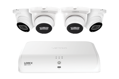 Lorex Fusion Series 4K+ 16 Channel (8 Wired + 8 Fusion Wi-Fi) 2TB Wired System with A4 Wired 2K IP Turret Cameras