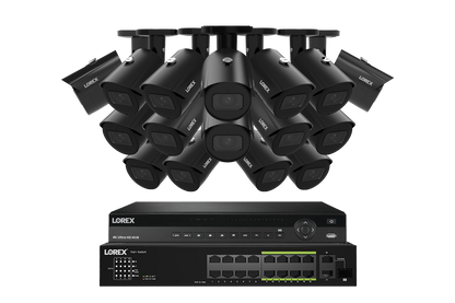 Lorex Elite Series 4K 32 Camera Capable 6TB Wired NVR System with A14 IP Bullet Cameras