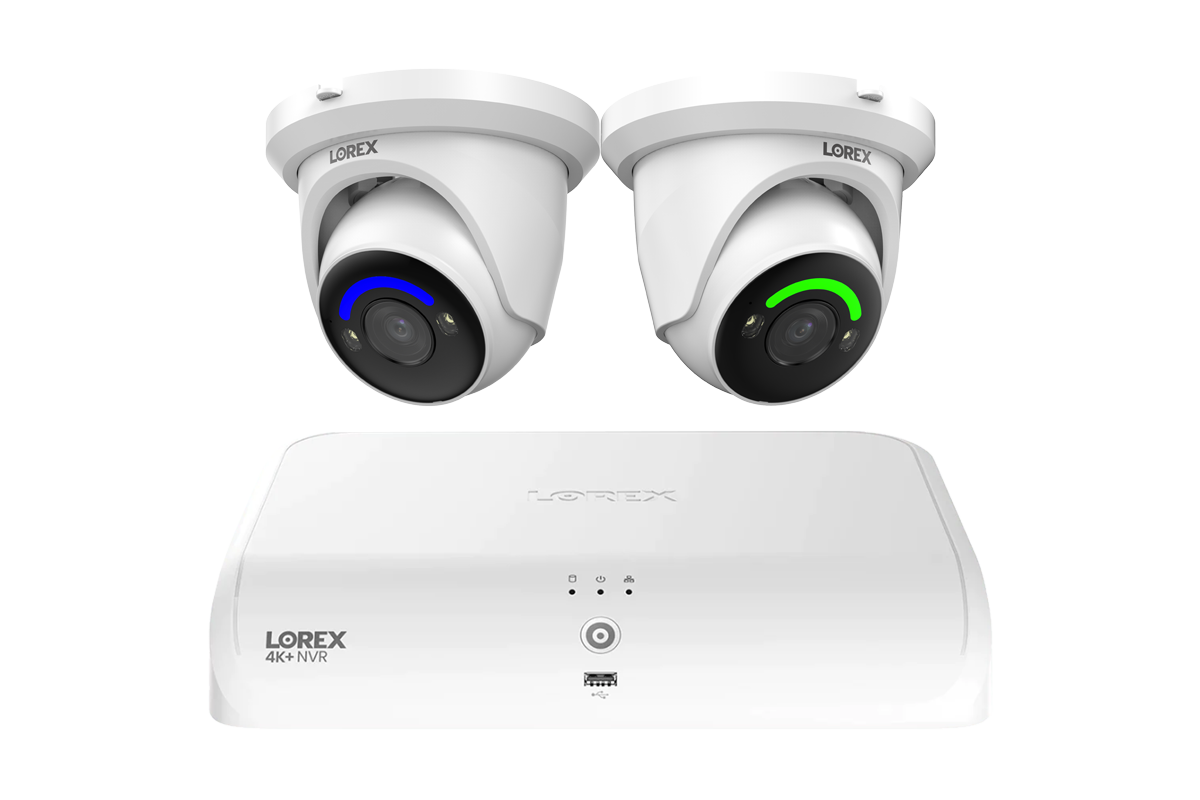 Lorex Fusion Series 4K 16 Channel (8 Wired + 8 Fusion Wi-Fi) 2TB Wired System with H12 Wired 4K IP Dome Cameras