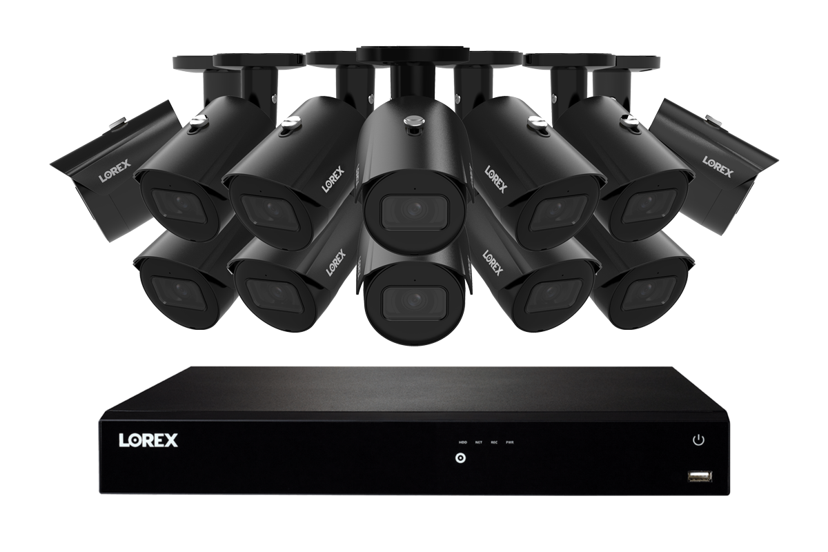 Lorex Fusion Series 4K 16 Camera Capable (Wired or Fusion Wi-Fi) 6TB Wired NVR System with A14 IP Bullet Cameras
