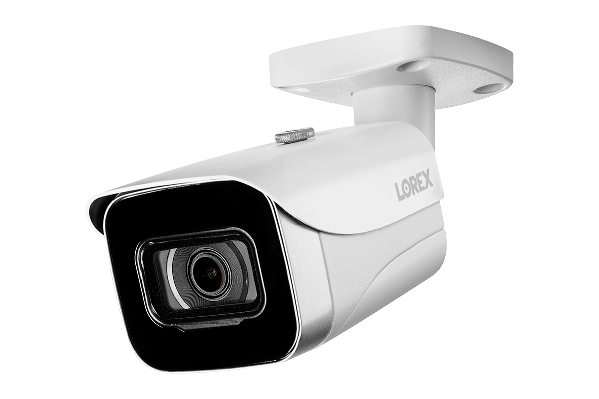 8-Channel NVR Fusion System with Four 4K (8MP) IP Cameras, 2K Wi-Fi Video Doorbell, and Smart Sensor Starter Kit
