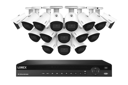 Lorex Elite Series 4K 16 Camera Capable 4TB Wired NVR System with 4MP (2K) A4 IP Bullet Cameras