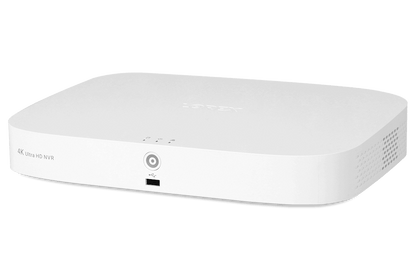 4K 8-channel 2TB Wired NVR System with 6 Cameras