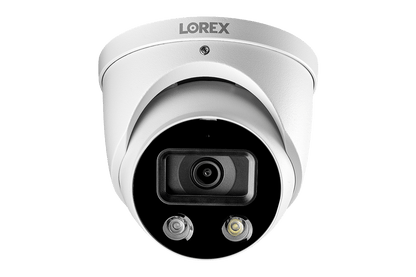 4K Ultra HD 8-Channel Fusion NVR System with 4 Smart Deterrence IP Audio Dome Cameras and Two-Way Talk