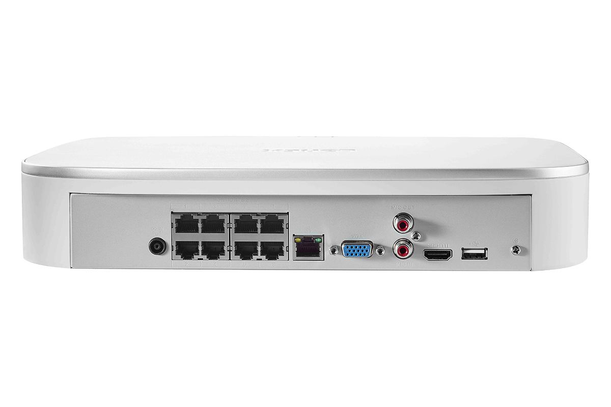 4K Ultra HD 8-Channel IP Security System with 8 4K Ultra HD Security Cameras, Smart Motion Detection and Smart Home Voice Control