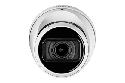 Lorex 4K (32 Camera Capable) 8TB Wired NVR System with Nocturnal 3 Smart IP Dome Cameras Featuring Motorized Varifocal Lens and 30FPS Recording