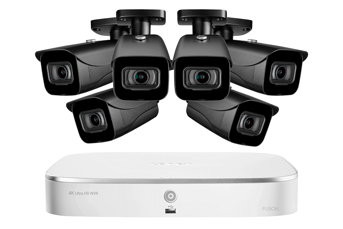 8-Channel Fusion NVR System with 4K (8MP) IP Cameras