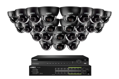 Lorex Elite Series 4K 32 Camera Capable 6TB Wired NVR System with 4MP (2K) A4 IP Dome Cameras