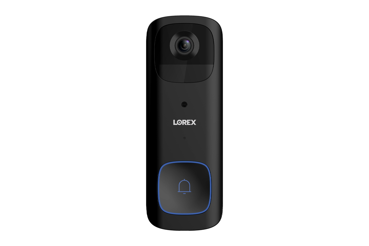 Lorex 2K Wi-Fi Video Doorbell (Battery-Operated) with Wi-Fi Chimebox (32GB)