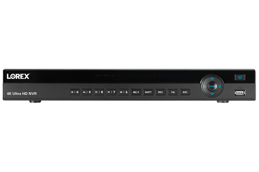 4K Ultra HD 16 Channel Security NVR, 3TB Hard Drive, POE, Records 4K (4 x 1080p) at 30FPS, with Audio Recording