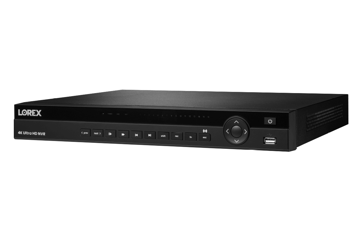 Lorex 4K (32 Camera Capable) Elite Series 8TB NVR with 16 Channel PoE Switch