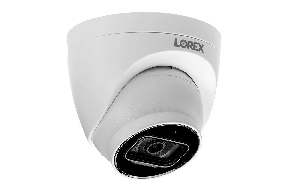 8-Channel Fusion NVR System with 4K (8MP) IP Dome Cameras with Listen-In Audio