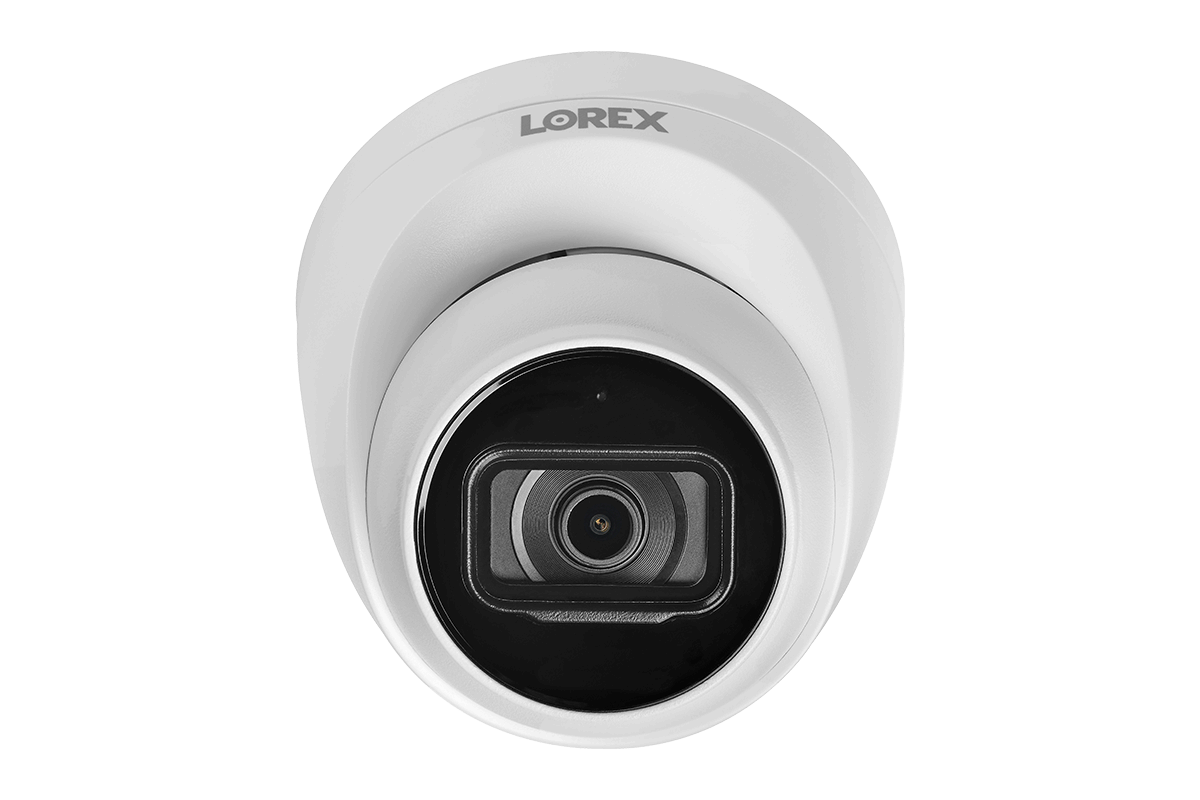 8-Channel Fusion NVR System with 4K (8MP) IP Dome Cameras with Listen-In Audio