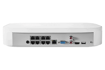 8-Channel Fusion NVR System with Dome and Bullet Smart Deterrence 4K IP Cameras
