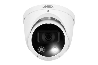 8-channel Fusion NVR System with Smart Deterrence and Mask Detection Security Cameras
