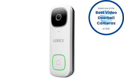 8-Channel NVR Fusion System with Four 4K (8MP) IP Cameras, 2K Wi-Fi Video Doorbell, and Smart Sensor Starter Kit