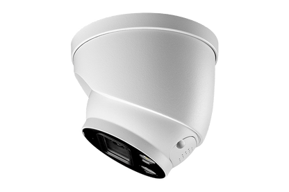 8-Channel NVR Fusion System with Four 4K Smart Deterrence IP Dome Cameras, 2K Wi-Fi Video Doorbell and Smart Sensor Starter Kit