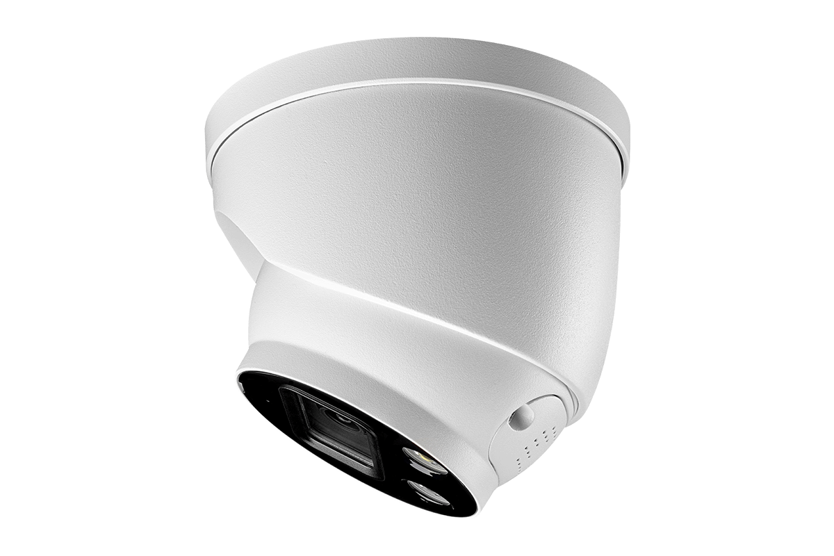 8-Channel NVR Fusion System with Four Smart Deterrence IP Dome Security Cameras and Two Indoor Wi-Fi Cameras