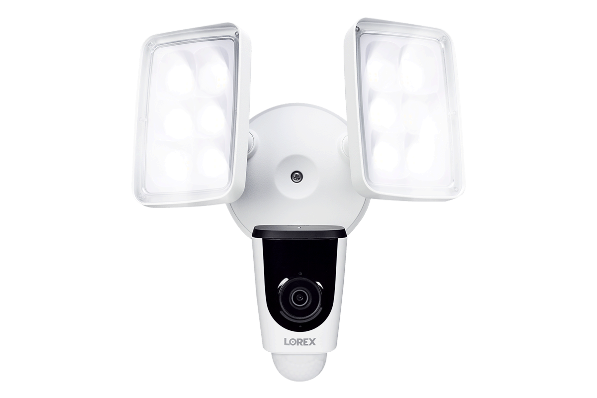 8-Channel NVR Fusion System with Six 4K (8MP) IP Cameras, HD Smart Indoor Wi-Fi Security Camera and Wi-Fi Floodlight Camera