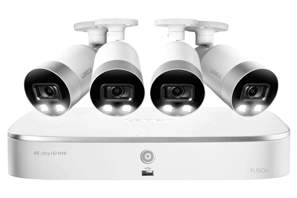 4K 8-channel 2TB Wired NVR System with Smart Deterrence Cameras