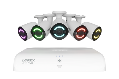 4K+ (12MP) IP Security Cameras with 16-Channel (8 Wired, 8 Wi-Fi) Fusion Recorder