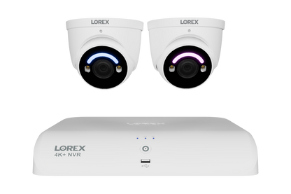4K+ (12MP) IP Security Cameras with 16-Channel (8 Wired, 8 Wi-Fi) Fusion Recorder