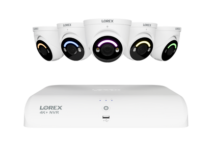 4K+ (12MP) IP Security Cameras with 16-Channel (8 Wired, 8 Wi-Fi) Fusion Recorder