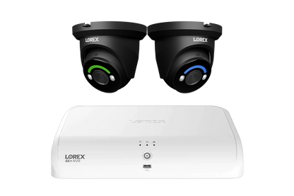 Lorex Fusion Series 4K 16 Channel (8 Wired + 8 Fusion Wi-Fi) 2TB Wired System with H12 Wired 4K IP Dome Cameras