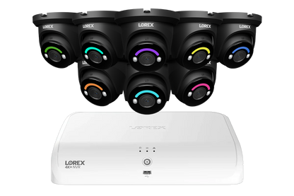 Lorex Fusion Series 4K 16 Channel (8 Wired + 8 Fusion Wi-Fi) 2TB Wired System with H12 Wired 4K IP Dome Cameras
