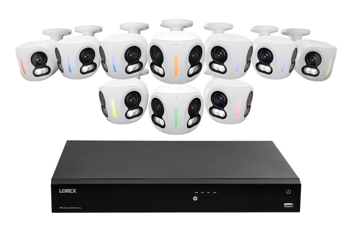 Lorex Classic Fusion Series 4K 16 Channel 6TB Wired NVR System with 4K IP Dual Lens Cameras