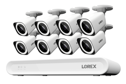 Lorex Connect 4K 8-Channel Wired NVR System with 4K IP Bullet Security Cameras - 1TB