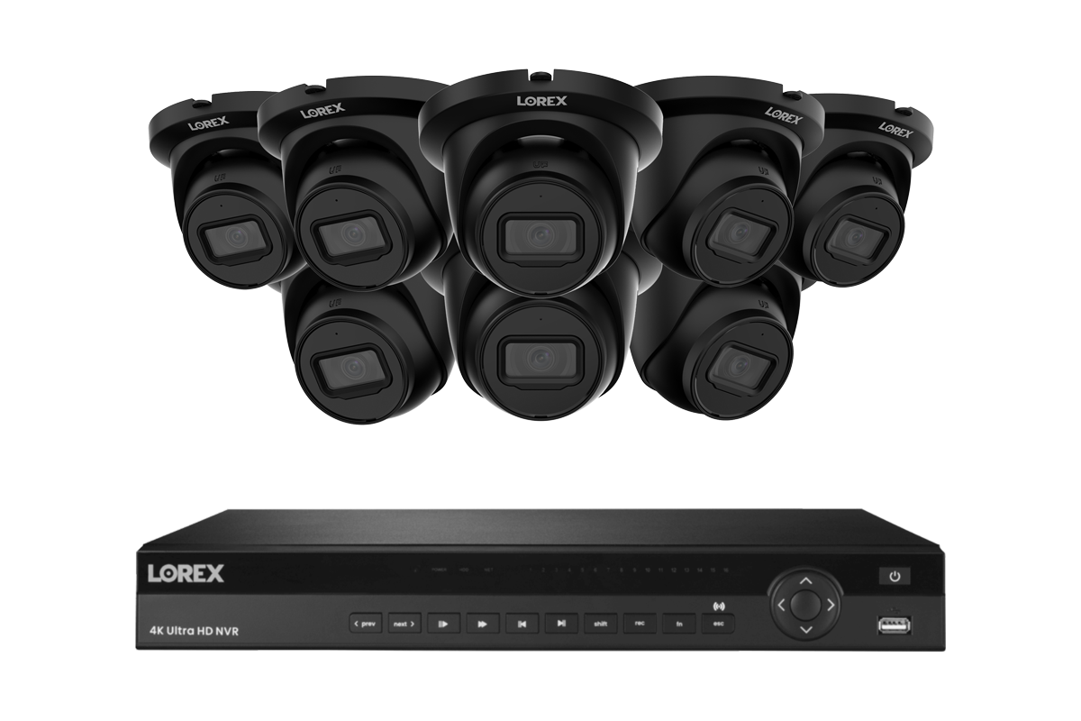 Lorex Elite Series 4K 16 Camera Capable 6TB Wired NVR System with 4MP (2K) A4 IP Turret Cameras